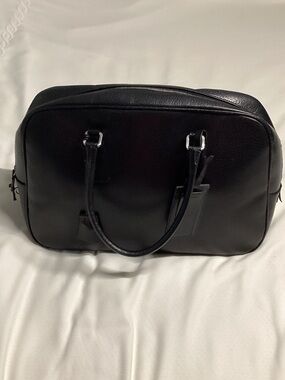 VINTAGE PRADA Briefcase. Textured leather.